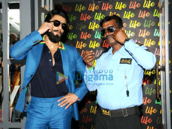 Ranveer Singh snapped post Filmfare shoot in Juhu