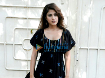 Rhea Chakraborty snapped post dubbing for 'Half Girlfriend'