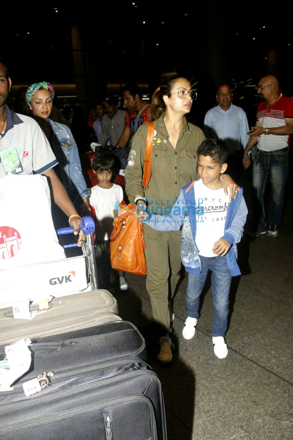 salman khan and family arrives back from maldives post celebrating ahils first birthday 8