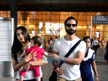 Shahid Kapoor, Mira Rajput, Rishi Kapoor, Neetu Singh snapped at the airpor