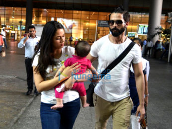 Shahid Kapoor, Mira Rajput, Rishi Kapoor, Neetu Singh snapped at the airpor