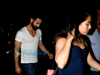 Shahid Kapoor and Mira Rajput Snapped post salon session in bandra