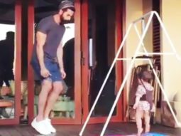 Shahid Kapoor teaches daughter Misha some cool moves!!