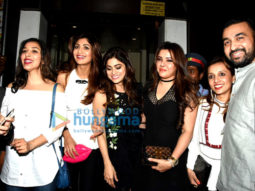 Shilpa Shetty and Shamita Shetty snapped post their friend’s birthday celebrations at ‘Bastian’