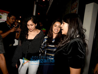 Shraddha Kapoor and Ekta Kapoor snapped post dinner at Bastian, Bandra