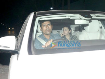 Sidharth Malhotra, Alia Bhatt, Karan Johar and Raveena Tandon snapped at the 'Baahubali 2 – The Conclusion' screening