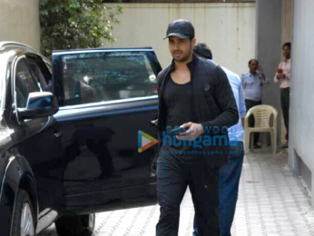 Sidharth Malhotra and Alia Bhatt snapped post meeting at Vishesh films' office