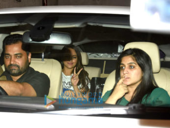 Sonakshi Sinha and family snapped post 'Noor' screening