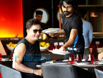 Sukhwinder Singh performs at the under 19 Football tournament at the India Gate