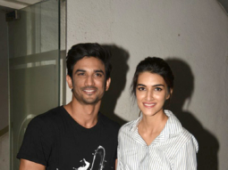 Sushant Singh Rajput and Kriti Sanon snapped promoting their film ‘Raabta’