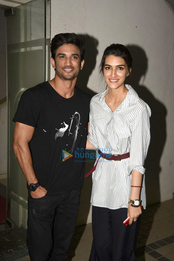 Sushant Singh Rajput and Kriti Sanon snapped promoting their film ‘Raabta’ Sushant Singh Rajput and Kriti Sanon snapped promoting their film ‘Raabta’