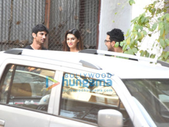 Sushant Singh Rajput drives Kriti Sanon around Bandra in his new Maserati car