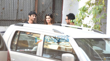 Sushant Singh Rajput drives Kriti Sanon around Bandra in his new Maserati car