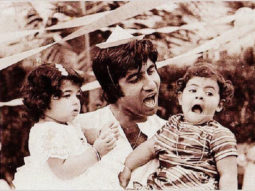 Throwback Tuesday: Amitabh Bachchan bonds with toddlers Shweta Bachchan and Twinkle Khanna