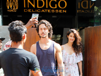 Tiger Shroff & Disha Patani snapped at Indigo