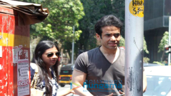 Tusshar Kapoor snapped with a mystery girl at Bastian