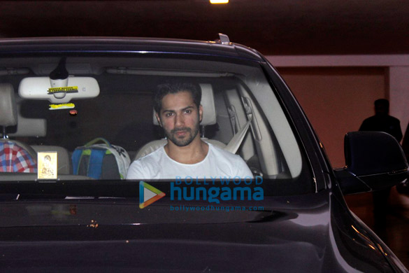 Varun Dhawan, Aditya Roy Kapur & Alia Bhatt snapped visiting Karan Johar’s house Varun Dhawan, Aditya Roy Kapur & Alia Bhatt snapped visiting Karan Johar’s house