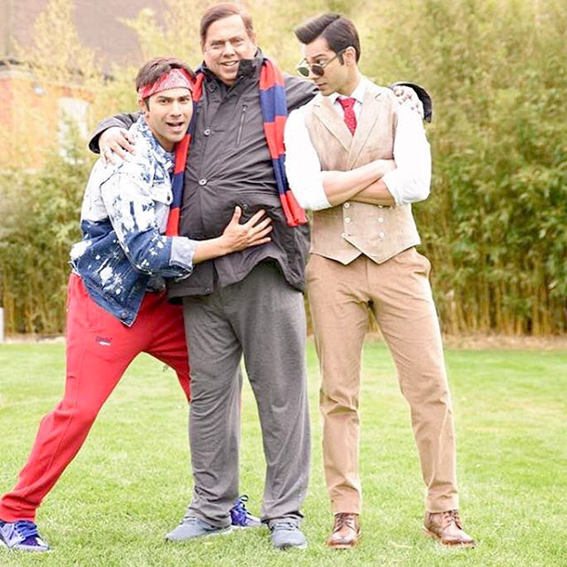 WOW! David Dhawan poses with his Judwaa sons, Prem and Rajaa