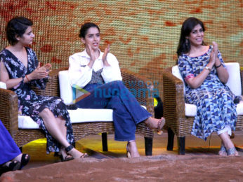 Aamir Khan and the 'Dangal' girls Fatima Sana Sheikh and Sanya Malhotra snapped on the sets of Sa Re Ga Ma
