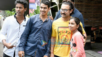 Aamir Khan snapped post his spa sessions