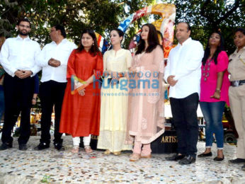 Aishwarya Rai Bachchan inaugurates artist and social activist Rouble Nagi's sculpture titled The Paradise Garden