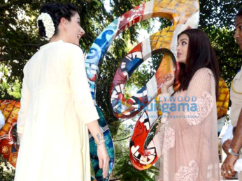Aishwarya Rai Bachchan inaugurates artist and social activist Rouble Nagi's sculpture titled The Paradise Garden