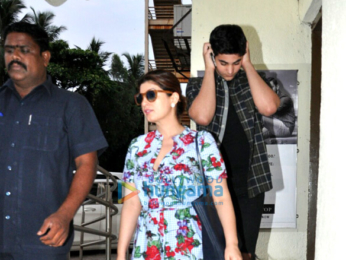 Akshay Kumar and family snapped post a movie screening at PVR Juhu