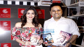 Alia Bhatt unveils author Amish’s new book at Granth in Juhu