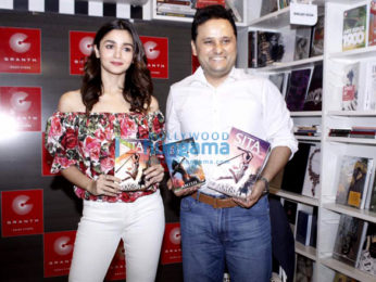 Alia Bhatt unveils author Amish's new book at Granth in Juhu