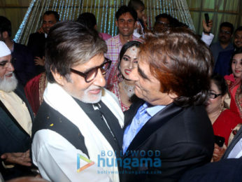 Amitabh Bachchan snapped at his friend's son's wedding in Mumbai