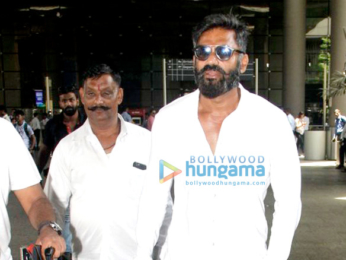 Arjun Kapoor, Malaika Arora Khan and Suniel Shetty snapped at the airport