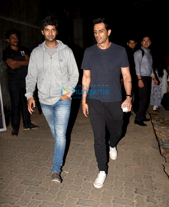 arjun rampal and purab kohli snapped post baahubali 2 the conclusion screening 2