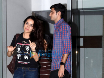 Arjun Kapoor and Shraddha Kapoor snapped at their film 'Half Girlfriend's bash at Mohit Suri's office