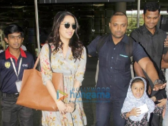 Arjun Kapoor and Shraddha Kapoor snapped returning from Ahmedabad post Half Giirlfriend promotions