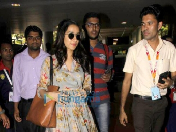 Arjun Kapoor and Shraddha Kapoor snapped returning from Ahmedabad post Half Giirlfriend promotions