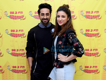 Ayushmann Khurrana and Parineeti Chopra promote 'Meri Pyaari Bindu' at 98.3 FM Radio Mirchi