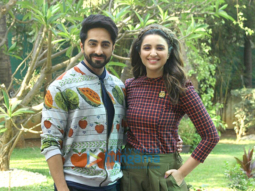 Ayushmann Khurrana and Parineeti Chopra during ‘Meri Pyaari Bindu’ promotions at YRF Studios