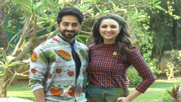 Ayushmann Khurrana and Parineeti Chopra during ‘Meri Pyaari Bindu’ promotions at YRF Studios