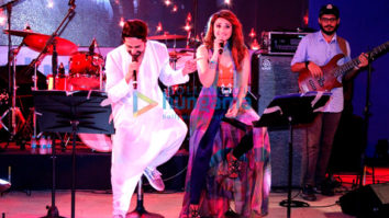 Ayushmann Khurrana and Parineeti Chopra at the musical concert of their film Meri Pyaari Bindu