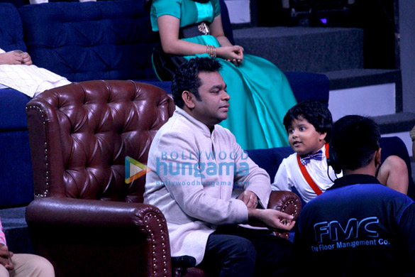 boney kapoor and ar rahman snapped promoting the film mom on zee lil champs 4