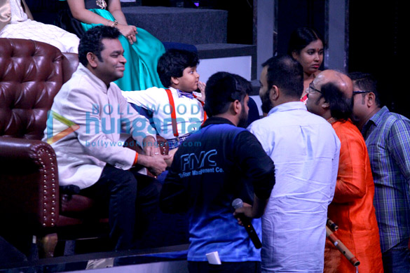 boney kapoor and ar rahman snapped promoting the film mom on zee lil champs 6