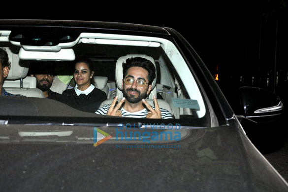 cast and crew screening of meri pyaari bindu at yashraj studio 2