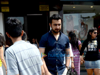 Dia Mirza snapped with her husband Sahil Sangha post lunch in Bandra