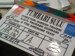 Director of Tumhari Sulu credits the entire team on the clapper board of the film