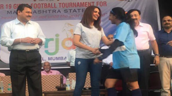 Check out: Esha Gupta supports female football players at a tournament