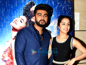 Shraddha Kapoor and Arjun Kapoor attend the press meet of their film 'Half Girlfriend' in Delhi