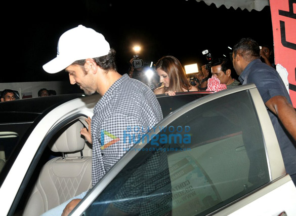 hrithik roshan sussanne roshan and kids snapped post a movie screening at pvr 4