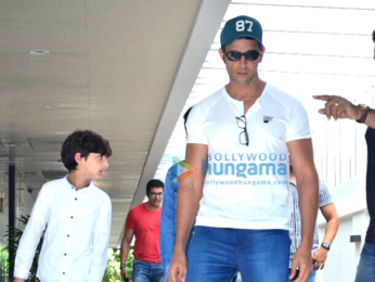 Hrithik Roshan snapped with family celebrating Mother's Day at Hakkasan in Bandra