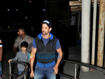 Hrithik Roshan and Sussane Khan with kids snapped at PVR Juhu⁠
