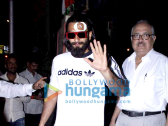 Injured Ranveer Singh snapped post getting treatment at Lilavati Hospital in Mumbai